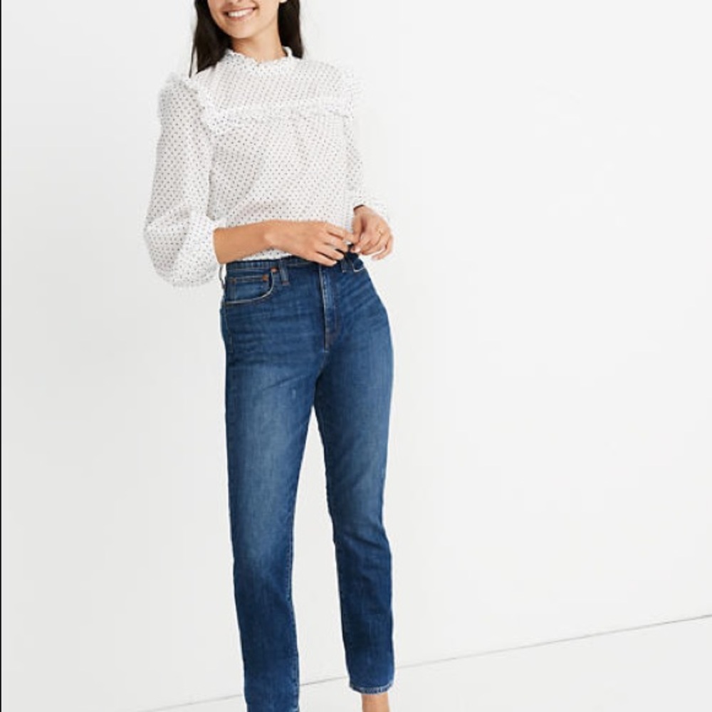 Madewell The High-Rise Slim Boyjean in Barksdale